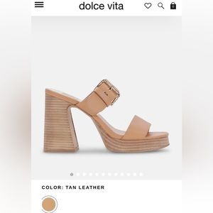Dolce Vita Landry Size 6 Tan Leather Worn once